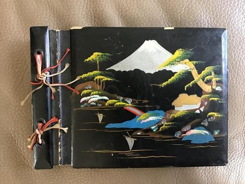 Japanse foto album, parelmoer, vergulde zijkanten, Verzamelen, Foto's en Prenten, Gebruikt, Foto, Buitenland, Voor 1940, Ophalen of Verzenden
