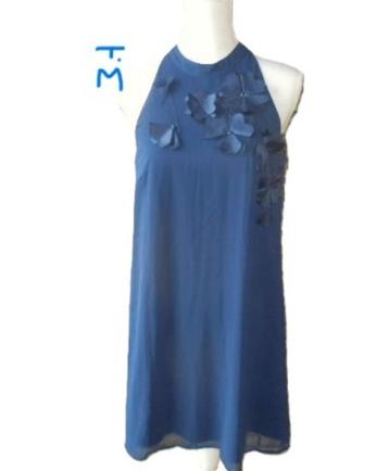 (58) -robe femme t.38 bleue fonçé - veromoda - beschikbaar voor biedingen