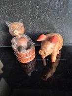 2 oude varkens hout, Antiek en Kunst, Ophalen of Verzenden