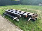 Oude eiken balken, Doe-het-zelf en Bouw, Hout en Planken, Ophalen, Gebruikt, Minder dan 25 mm, Eiken