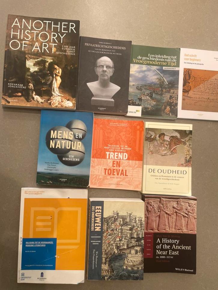 Studieboeken 1&2e bachelor geschiedenis Ugent, Boeken, Studieboeken en Cursussen, Gelezen, Hoger Onderwijs, Ophalen