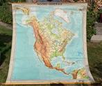 Westermann's schoolkaart Noord-Amerika, Antiek en Kunst, Ophalen, Aardrijkskunde