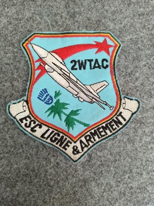 luchtmacht patch F-16 2WTAC BAF FAE force aérienne, Verzamelen, Luchtvaart en Vliegtuigspotten, Zo goed als nieuw, Patch, Badge of Embleem
