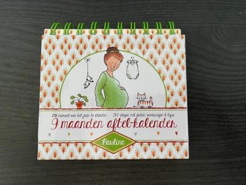 Kalender: '9 maanden aftel-kalender', Boeken, Zwangerschap en Opvoeding, Zo goed als nieuw, Zwangerschap en Bevalling, Ophalen of Verzenden