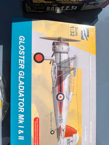 Gloster Silver Wings entièrement en résine Gladiator 1/32, Neuf, Enlèvement ou Envoi, Avion, Plus grand que 1:72