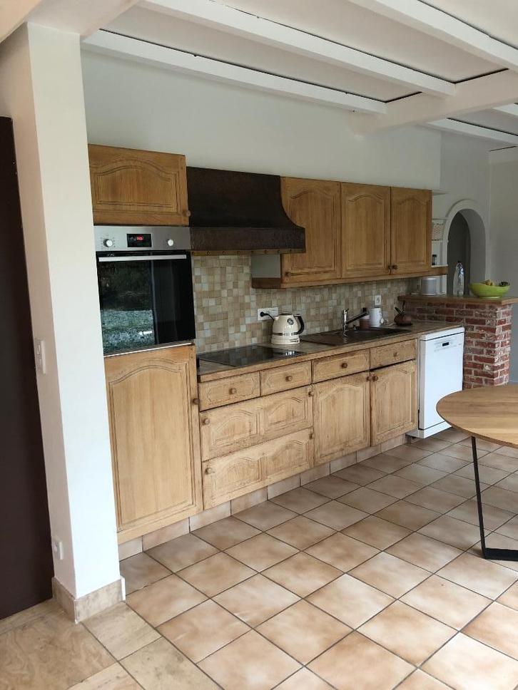 Eiken keuken, Huis en Inrichting, Keuken | Complete keukens, Gebruikt, Enkelwandige keuken, Bruin, Overige materialen, Ophalen