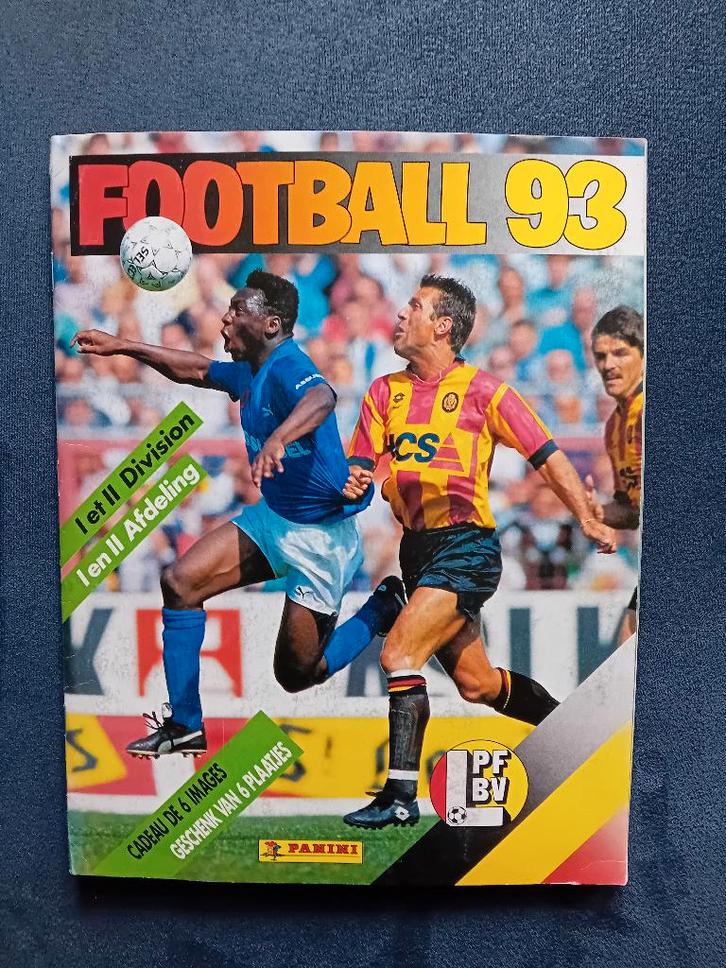 panini stickerboek Football 93, Hobby & Loisirs créatifs, Autocollants & Images, Comme neuf, Image, Enlèvement ou Envoi