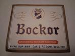 Bieretiket België Bockor #1, Collections, Marques de bière, Envoi, Neuf