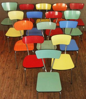 Zeldzame Formica Stoelen / Oranje Blauw Groen Geel Rood beschikbaar voor biedingen