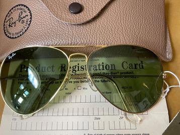 NIEUWE Vintage B&L Ray-Ban Aviator 62 zonnebril G15 A33 NOS, Neuf, Enlèvement ou Envoi, Autres couleurs, Ray-Ban