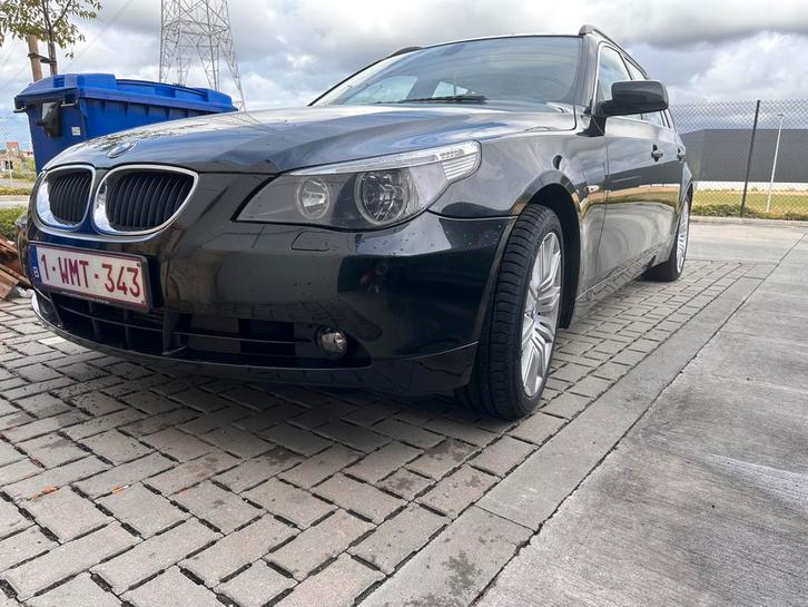 Bmw 525d  e61 189000km, Auto's, BMW, Particulier, 5 Reeks, Lederen bekleding, Diesel, Euro 4, Break, 5 deurs, Handgeschakeld, Zwart