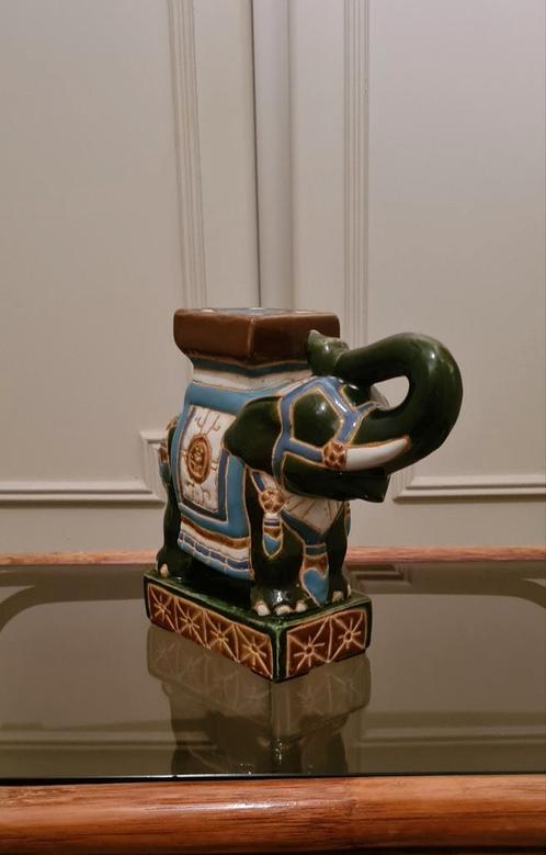 Vintage keramieken olifant, Antiquités & Art, Antiquités | Accessoires de maison, Enlèvement ou Envoi