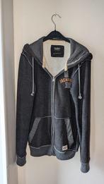 Jack & Jones Grijze Gewatteerde Zip Hoodie (XS), Gris, Enlèvement ou Envoi, Porté, Taille 46 (S) ou plus petite