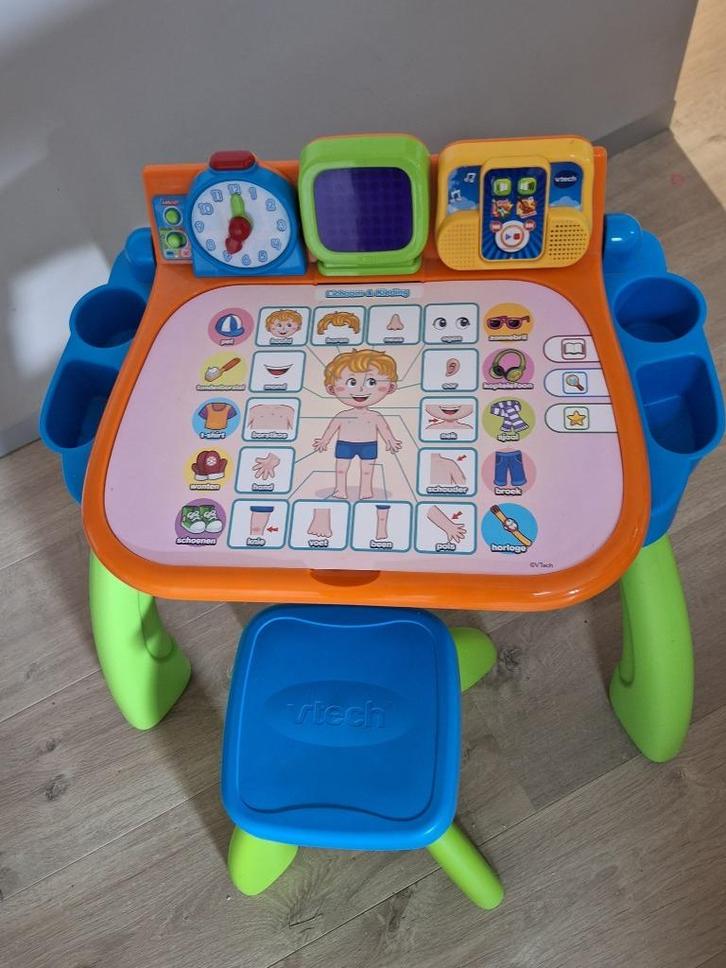 Vtec Mijn magisch bureau 3in1 met 9 interactieve kaarten, Kinderen en Baby's, Speelgoed | Vtech, Zo goed als nieuw, 2 tot 4 jaar