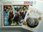 Harry Potter: Puzzle  neuf +19 stickers, 1000 pièces, ok ATH, Enlèvement ou Envoi, Jeu, Neuf