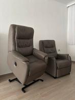 Elektrische relaxzetels met sta op functie, Huis en Inrichting, Fauteuils, Ophalen, Zo goed als nieuw, Leer, Relaxzetel relax zetel fauteuil relax relaxstoel zetel