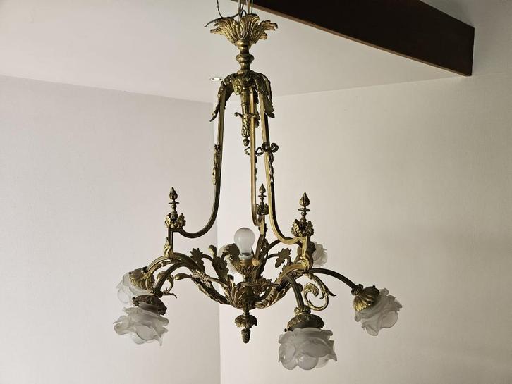 Antieke kroonluster, Antiek en Kunst, Antiek | Verlichting, Ophalen