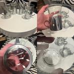 Vintage Duralex Glazen in Houder – Retro Design!, Ophalen of Verzenden