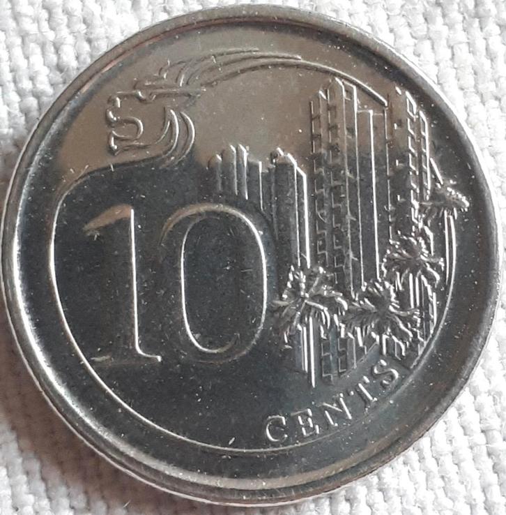 SINGAPOUR : 10 CENTS RARES 2015 KM 346 Br.UNC, Timbres & Monnaies, Monnaies | Asie, Monnaie en vrac, Asie orientale, Envoi