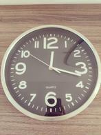 Ronde klok 29 cm diameter, Ophalen, Zo goed als nieuw, Analoog, Wandklok