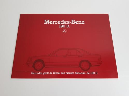 Brochure originale Mercedes-Benz 190D W201 - 1983, Livres, Autos | Brochures & Magazines, Mercedes, Enlèvement ou Envoi