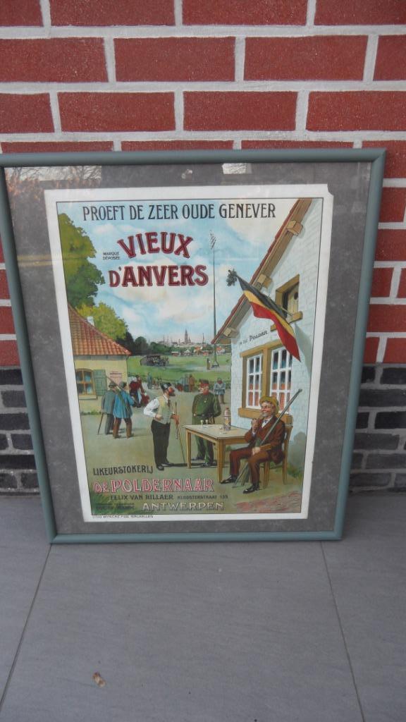 Affiche "De Poldenaar" - origineel, Antiek en Kunst, Curiosa en Brocante, Ophalen