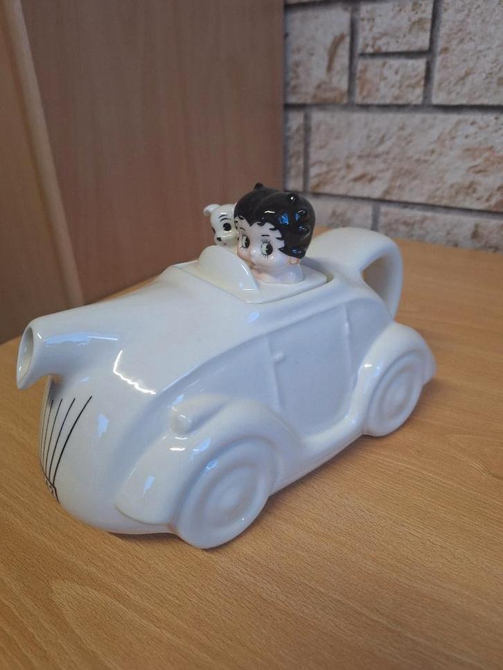 Betty Boop en Bimbo theepot zeldzaam Vandor 1985, Verzamelen, Beelden en Beeldjes, Nieuw, Mens, Ophalen of Verzenden