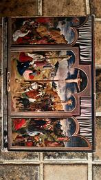 Vintage gekartelde ansichtkaart “ De Kruisdood van Christus”, Verzamelen, Ophalen of Verzenden, Bidprentje