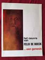 Oevre cataloog Felix DE BOECK, vernissage in1970,gesigneerd, Antiek en Kunst, Ophalen of Verzenden