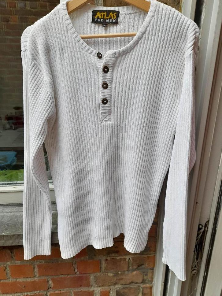Ecru tussenseizoenstrui Atlas For Men  Medium, Kleding | Heren, Truien en Vesten, Zo goed als nieuw, Maat 48/50 (M), Overige kleuren