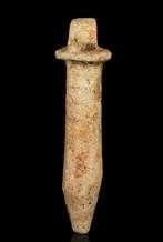 Oud-Egyptisch Grote faience papyrus sceptre amulet - symbool, Ophalen of Verzenden