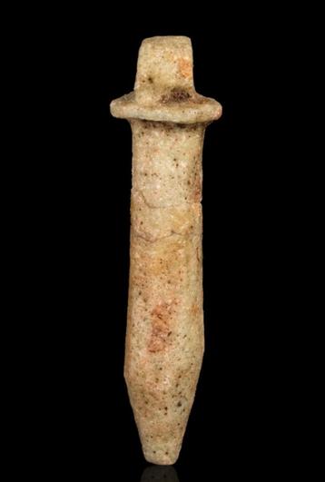 Oud-Egyptisch Grote faience papyrus sceptre amulet - symbool beschikbaar voor biedingen