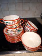 Antiek Chinees theeservies, handgeschilderd,, Antiek en Kunst, Antiek | Servies compleet, Ophalen