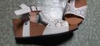 Sandale blanche avec lanière. P.40. Neuf, Ophalen, Wit, Nieuw, Sandalen of Muiltjes