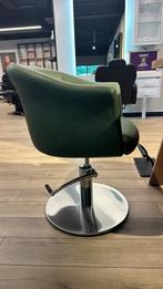 knipstoel groen showroommodel nieuw kappersstoel pomp, Nieuw, Groen, Overige materialen, Ophalen of Verzenden