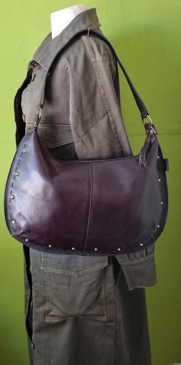 Sac à bandoulière Tibana en cuir marron foncé, Enlèvement ou Envoi, Comme neuf