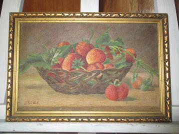 Schilderij "Rieten mand met fruit" beschikbaar voor biedingen