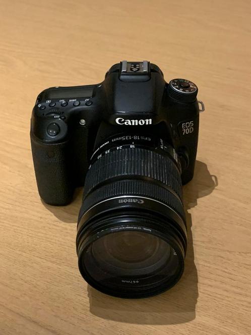Canon EOS 70D + 18-135mm lens, Audio, Tv en Foto, Fotocamera's Digitaal, Zo goed als nieuw, Spiegelreflex, Canon, Ophalen of Verzenden