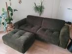 Prachtige driezit met poef in ribfluweel, Ophalen, Zo goed als nieuw, Stof, Hip, Trendy, Eigentijds, Modern, Retro, Vintage