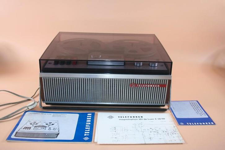 telefunken magnetophon 201 de luxe e 50/60, Collections, Appareils électroniques, Enlèvement ou Envoi