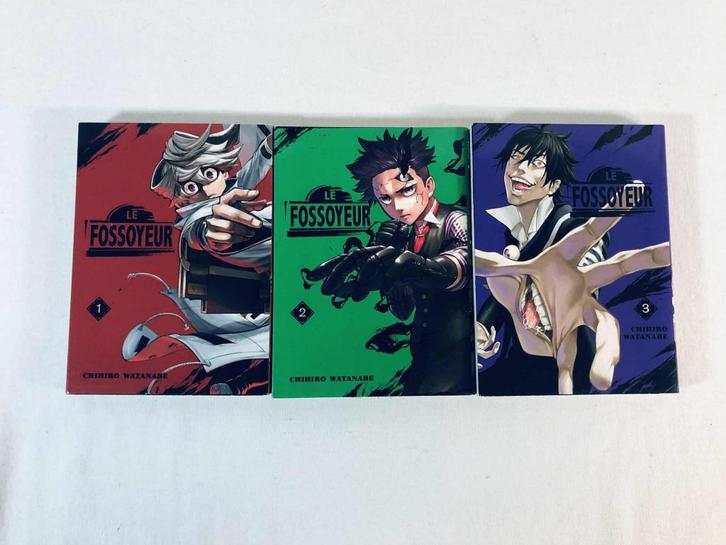 Lot The Gravedigger Volume 1 tot 3 Manga FR Zeer goede staat, Boeken, Strips | Comics, Zo goed als nieuw, Meerdere comics, Japan (Manga)