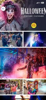 2 e-tickets Bobbejaanland HALLOWEEN 45€(samen) t/m 4/1/26, Tickets en Kaartjes