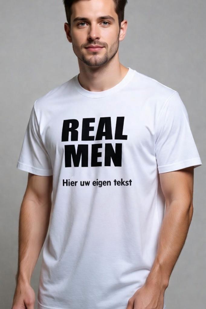 Herenshirt REAL MEN, Kleding | Heren, T-shirts, Nieuw, Overige maten, Overige kleuren, Ophalen of Verzenden