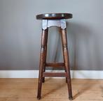 Houten vintage barkruk, Ophalen, Gebruikt
