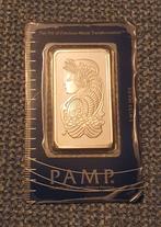 Pamp Bar Suisse en argent de 1 oz avec certificat, Argent, Envoi