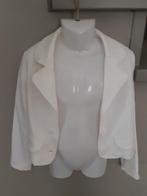 Witte en blauwe blazer maat 128 10€/st of beide 15€, Ophalen of Verzenden, Zo goed als nieuw