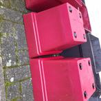 2 rode bloembakken op wieltjes en 1 grijze 12 euro per stuk, Ophalen, Tuin, Kunststof, Gebruikt