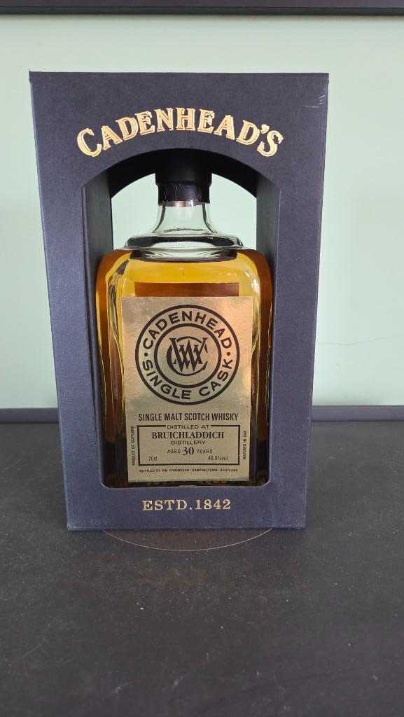Cadenhead's Bruichladdich 30 ans, Collections, Vins, Neuf, Autres types, Autres régions, Enlèvement ou Envoi