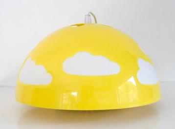 Ikea Skojig gele wolken hanglamp, Vintage plafondlamp, Enlèvement ou Envoi, Comme neuf, Lampe