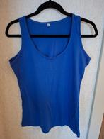 Kobaltblauwe Katoenen Tanktop - Maat M, Kleding | Dames, Topjes, Maat 38/40 (M), Blauw, Zeeman, Ophalen of Verzenden